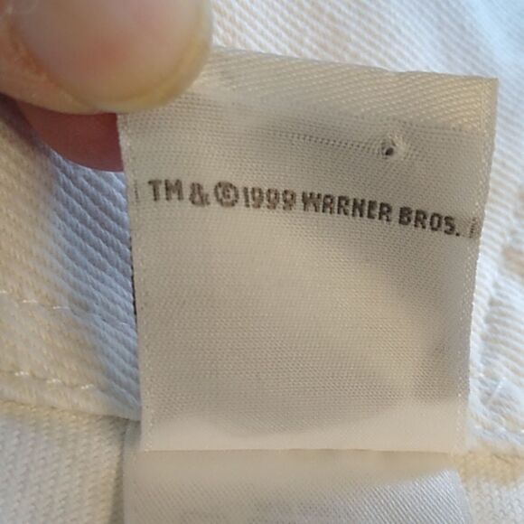 Warner Brothers Tweety Small White Cotton Short Bibs Tweety Suspenders - Picture 10 of 10